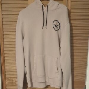 Men's Beige Hoodie with Logo